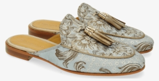 Mules Scarlett 2 Textile Victoria Silk Tassel Clear - Silk Tassel Shoe