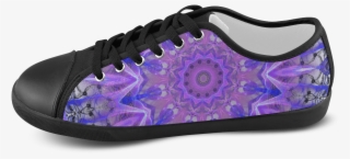 Abstract Plum Ice Crystal Palace Lattice Lace Men's - Shoe