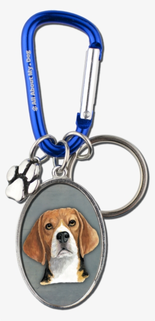Beagle Cameo Carabiner Keychain - Beagle