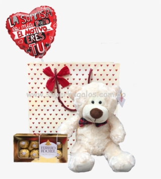 Detalle De Amor - Anillo Flores Chocolates Y Peluches