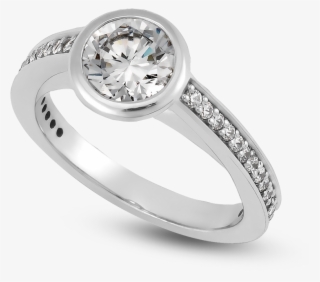 Standard View Of Egrr51 In White Metal - Pre-engagement Ring