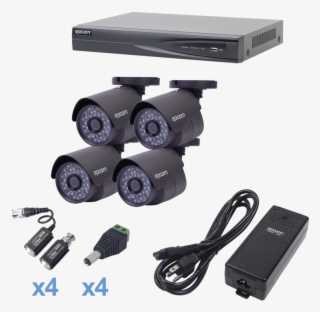 Kit De 4 Camaras Bala De Vigilancia Turbo Hd Disco - Camaras De Seguridad Epcom