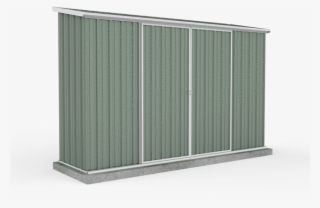 Absco Ezislider Skillion Roof Shed 3m X - Plywood