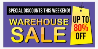 Special Discounts This Weekend Warehouse Banner - Poster
