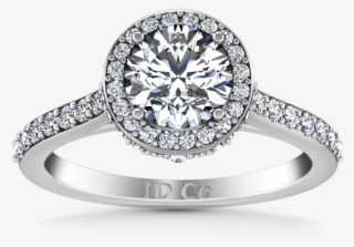 Halo White Gold Ring