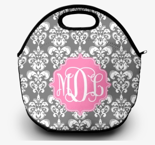 Damask Lunch Tote Png - Illustration