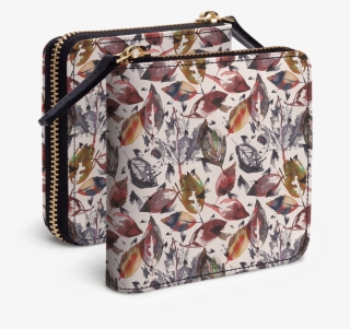 Dailyobjects Autumn Leaves Gold Zip Wallet Buy Online - Handbag