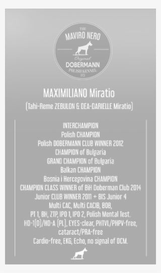 Maximiliano Miratio - Canidae