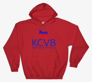 Red Hoodie With Democratic Donkey And Kcvb Keep Calm - Jack Doherty Merch
