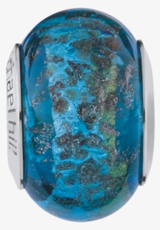 Michael Hill Blue & Green Sparkle Murano Glass Charm - Opal
