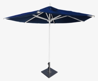 9′ Hexagon White Powder-coated Metal Umbrella - Umbrella