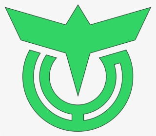 Green Line Angle Leaf Logo - Emblem