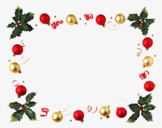 Clipart Cadre Noel Gratuit - Christmas Decoration Border Png