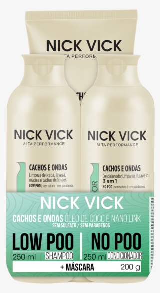 Imagem De Kit Cachos E Ondas Nick Vick Alta Performance - Glass Bottle