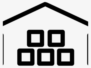 Warehouse Clipart Icon - Warehouse Clip Art Black And White