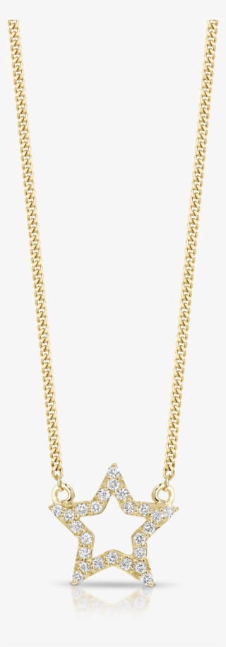 9ct Gold And Diamond 'star' Necklace - Pendant