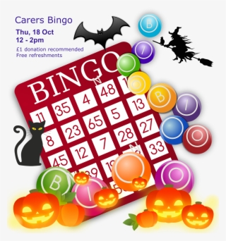 Poster For Lifted Carers' Halloween Bingo 2018 - Bingo Clipart