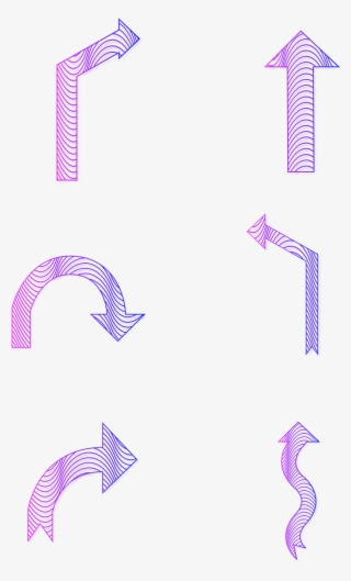 Freccia Elemento Linea Sfumata Png E Psd - Graphic Design