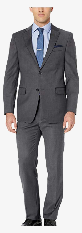 Modern Fit Charcoal Grey Suit By Tommy Hilfiger - Grey Suit