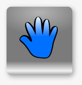 Small - Mano Azul Png Vectores