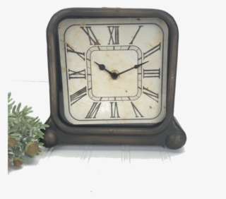 Vintage Inspired Square Clock - Quartz Clock