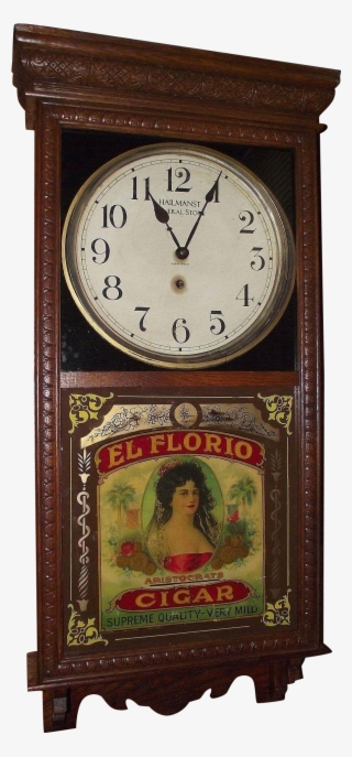 Super Colorful "el Floria * Aristocrat Cigars" Reverse - Antique