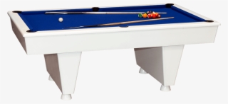 Pool Table With White Gloss Finish - Billiard Table