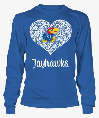 Lace Heart Logo Kansas Jayhawks Shirt Lace Heart Logo