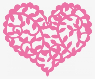 Lace Heart Stencil - Illustration