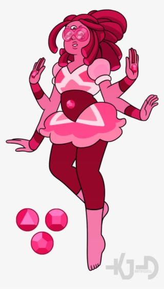 Cartoon Roses Pictures - Rose Quartz And Garnet Fusion