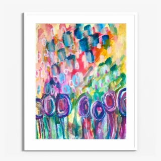 Flowers And Spirits I- White Frame
