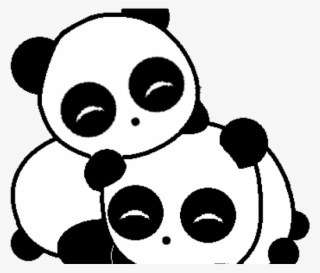 Drawn Panda Cute - Panda Chibi Transparent Background