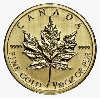 1/10 Oz Gold Canadian Maple Leaf - 1 10 Oz Gold Canada
