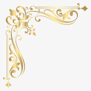 0, - Transparent Gold Corner Png