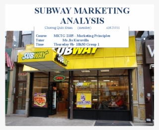 Docx - Fast Food Restaurant Subway