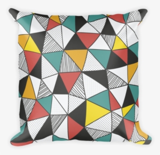 Colorful Triangles Design Pillow - Triangle