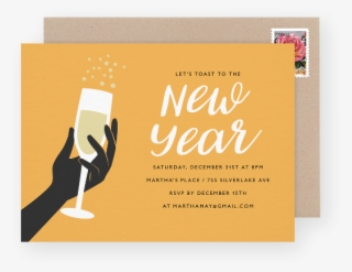 A Bit Of Both Worlds This Fun New Years Eve Party Invite - Graphic Design