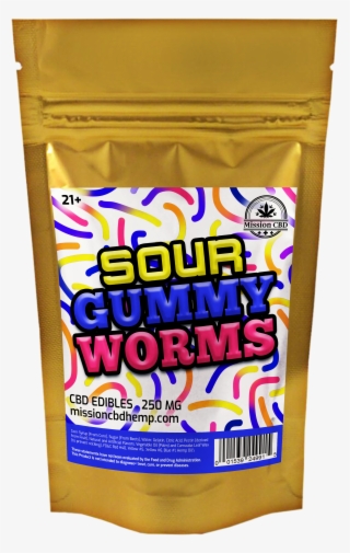 Sour Gummy Worms - Plastic