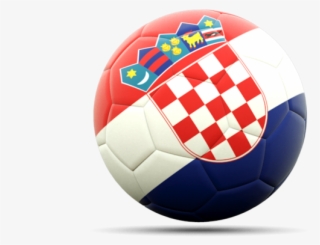 Football Icon Illustration Of Flag Croatia - Croatian Flag