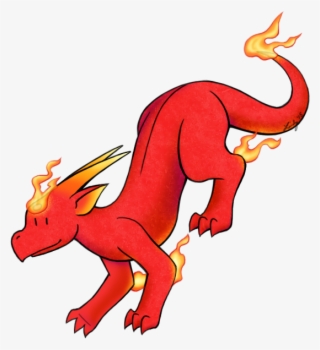 Friendly Elemental Fire Dragon By Howmanydragons