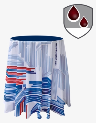 Bistro Table With Stain-resistant Standard Cover - Wine Glass