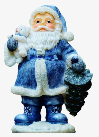 Santa Claus Animation Png - Santa Claus Color Blue