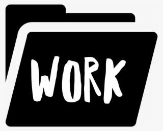 White Folders With Black Text - Icon Cute For Folder Pc