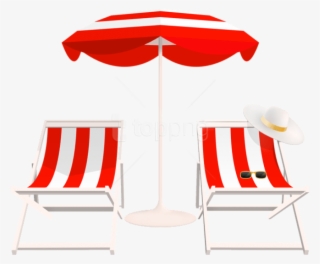 Free Png Download Beach Umbrella And Chairs Png Clipart - Transparent Beach Chair Png