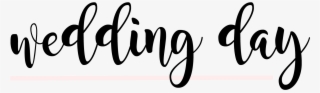 Wedding Day Title - Calligraphy