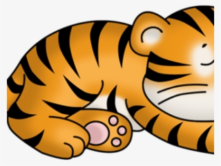 Tiger Clipart Sleeping - Sleeping Tiger Clipart