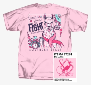 Breast Cancer Awareness Llama T-shirt - Shirt