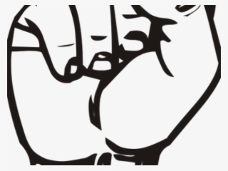Fist Clipart Raised Fist - Sign Language Letters S