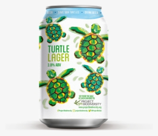 Turtle Lager Can - Non-alcoholic Beverage