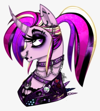 Shimmering Sunlight, Black Lipstick, Chains, Collar, - Mlp Punk